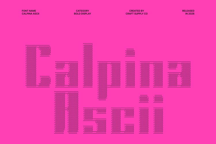Preview of Calpina Ascii Font