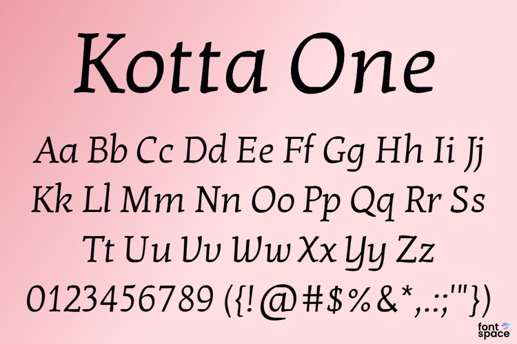 Kotta One Font