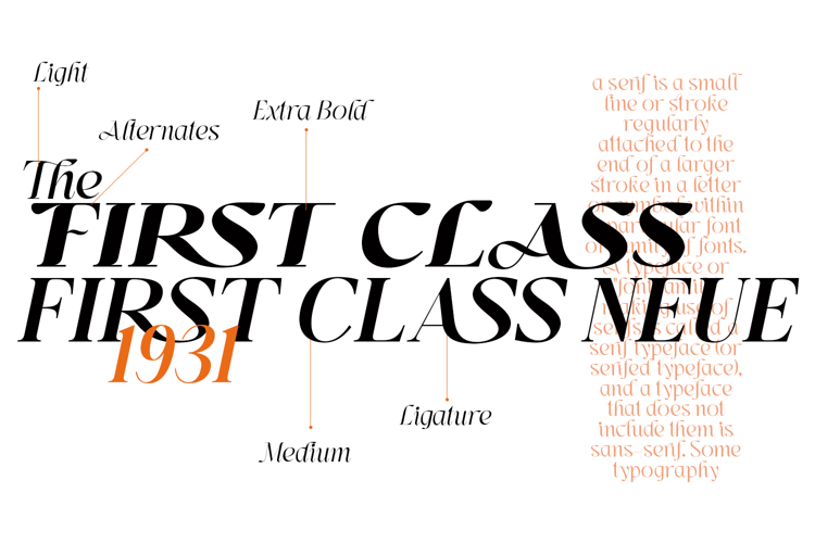 First Class Font