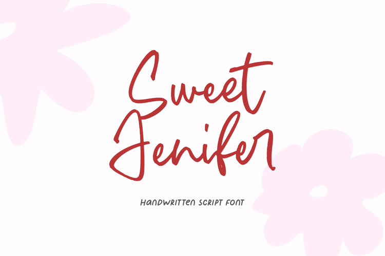 Preview of Sweet Jenifer Font