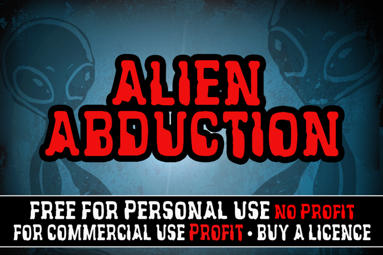 CF Alien Abduction Font