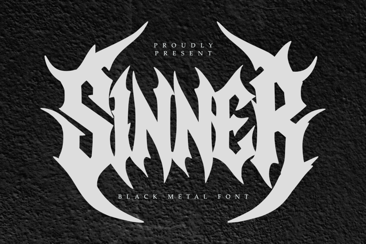 Preview of Sinner Font