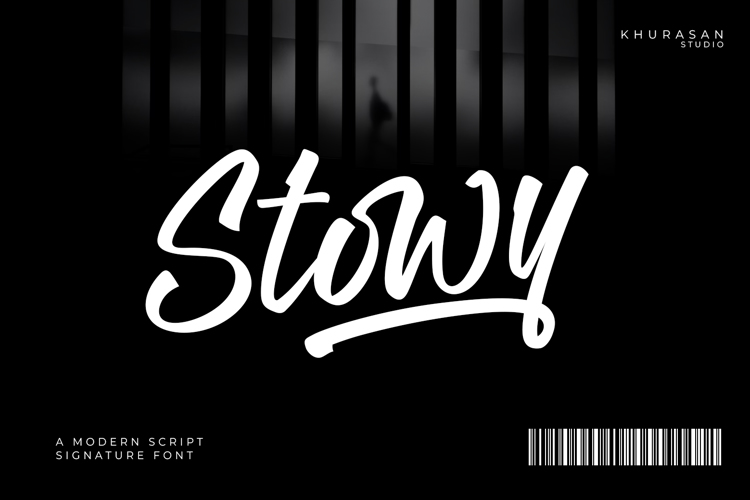 Preview of Stowy Font