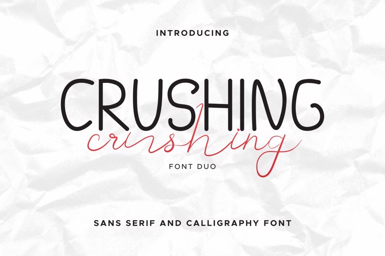 Crushing Font