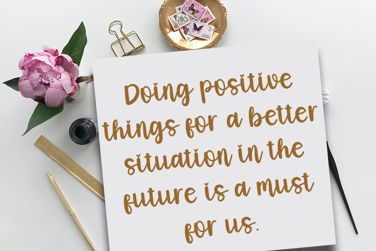Positive Thingking Font