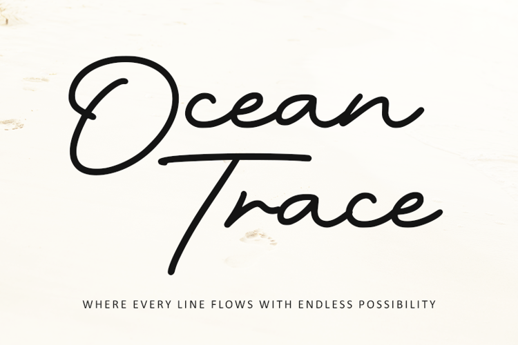 Ocean Trace Font