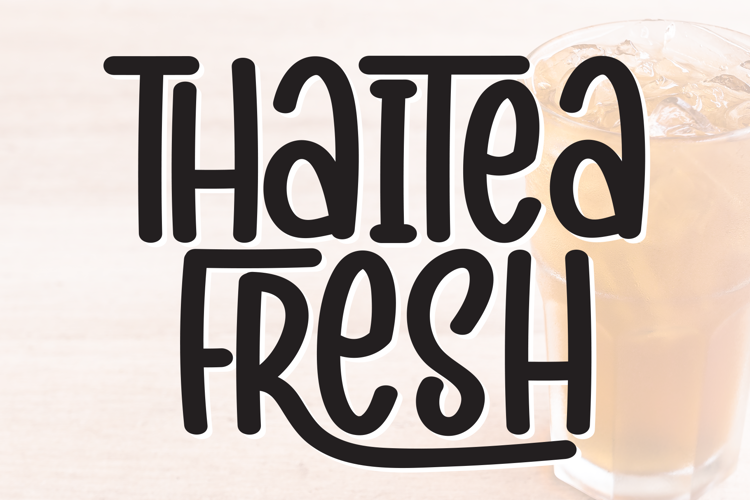 Preview of Thaitea Fresh Font