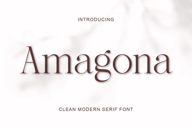 Preview of Amagona Font