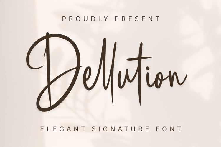 Preview of Dellution Font