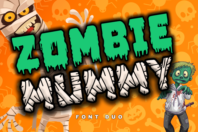 Zombie Mummy 1 - Font