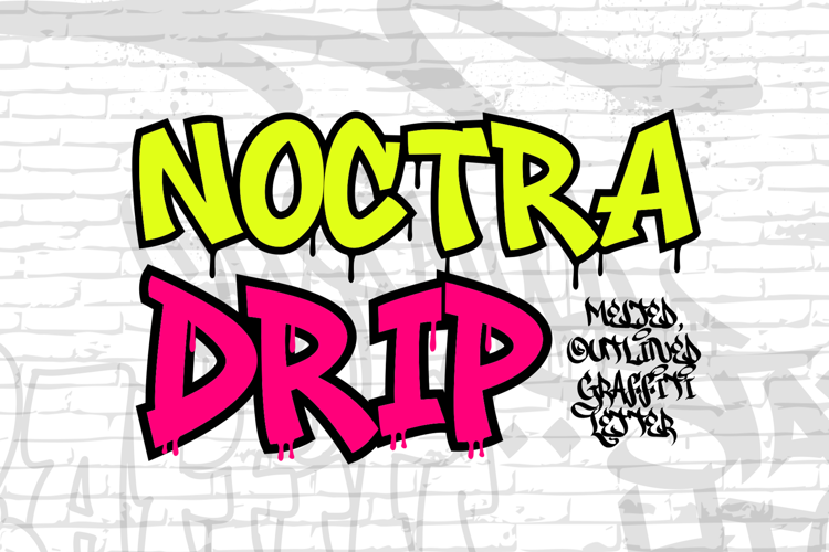 Noctra Drip Solid Font
