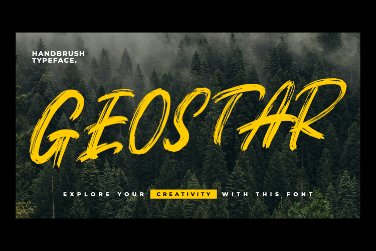 Preview of Geostar Font