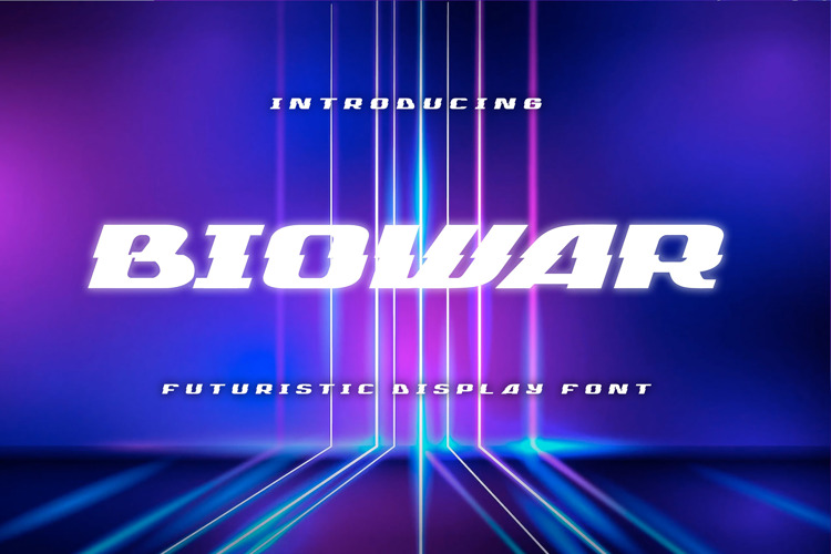 Preview of Biowar Font