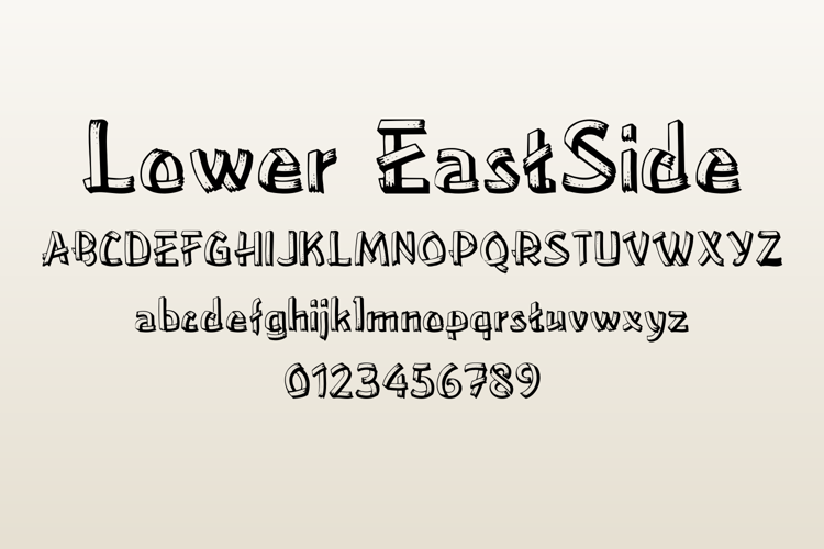 Preview of Lower EastSide Font