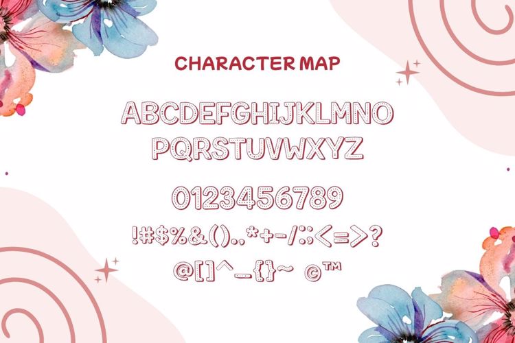 Preview of Stitchy Pop Handmade Font