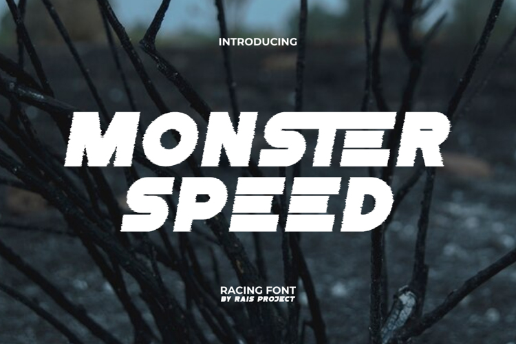 Preview of Monster Speed Font