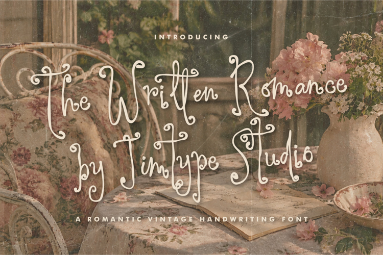 Preview of The Written Romance Font