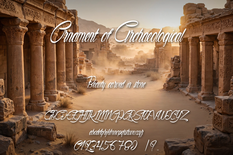 Preview of Ornament of Archaeological Font