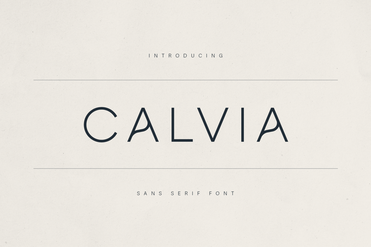 Preview of Calvia Font