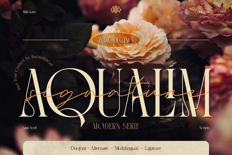 Aqualim Signature Font