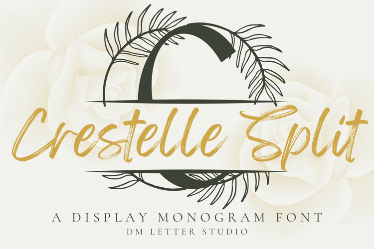 Preview of Crestelle Split Monogram Font