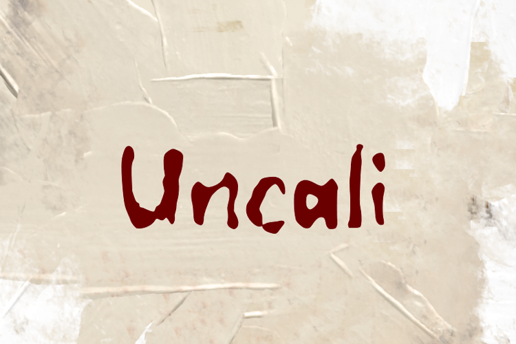 Preview of u Uncali Font