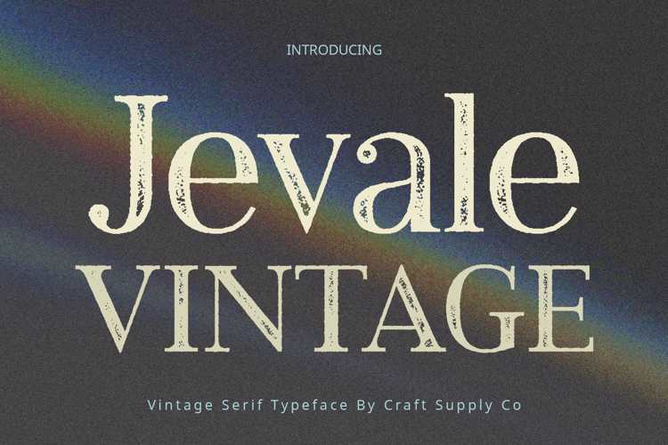 Jevale Vintage Font