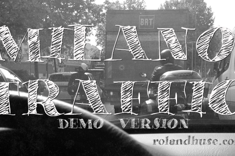 Milano Traffic Demo Font