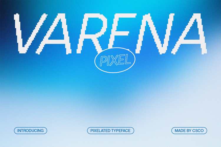 Preview of Varena Pixel Font