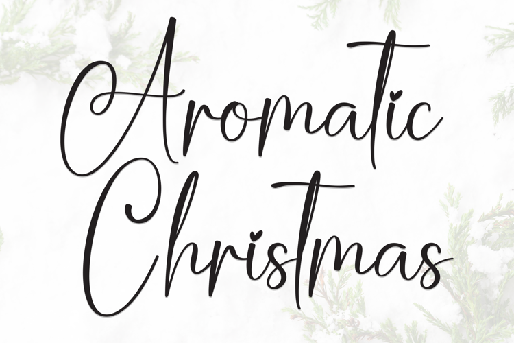 Preview of Aromatic Christmas Font