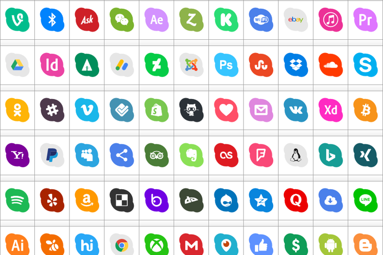 Icons Social Media 17 Font