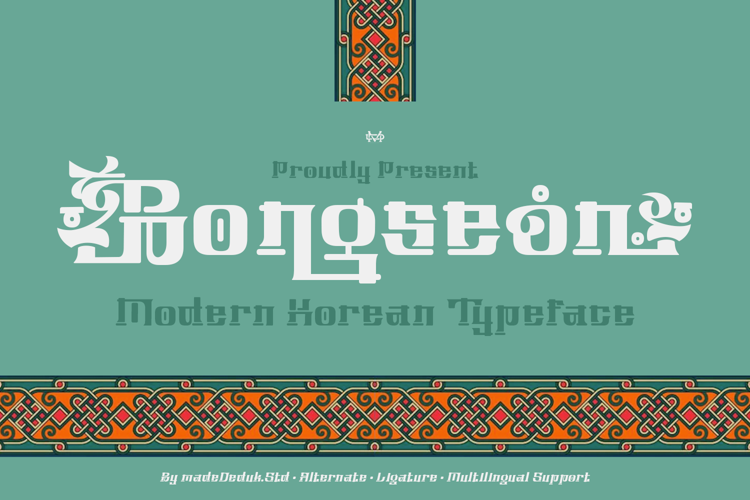 Preview of Bongseon Font