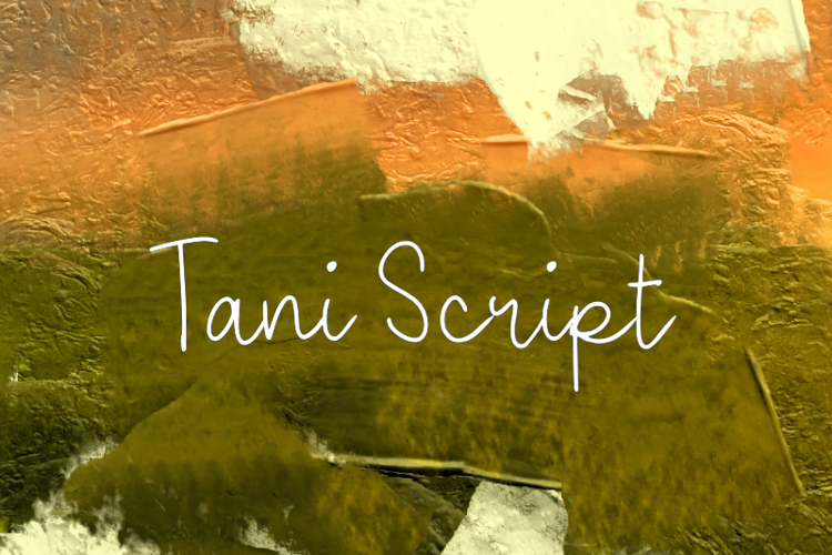 Preview of t Tani Script Font
