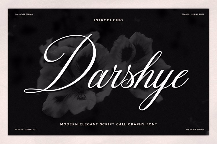 Darshye Script Font