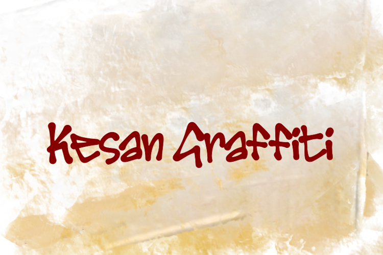 K Kesan Graffiti Font