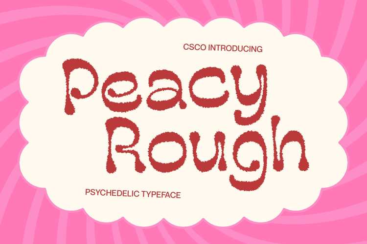 Preview of Peacy Rough Font