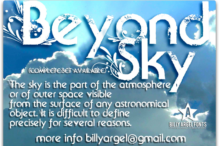 Beyond Sky Font