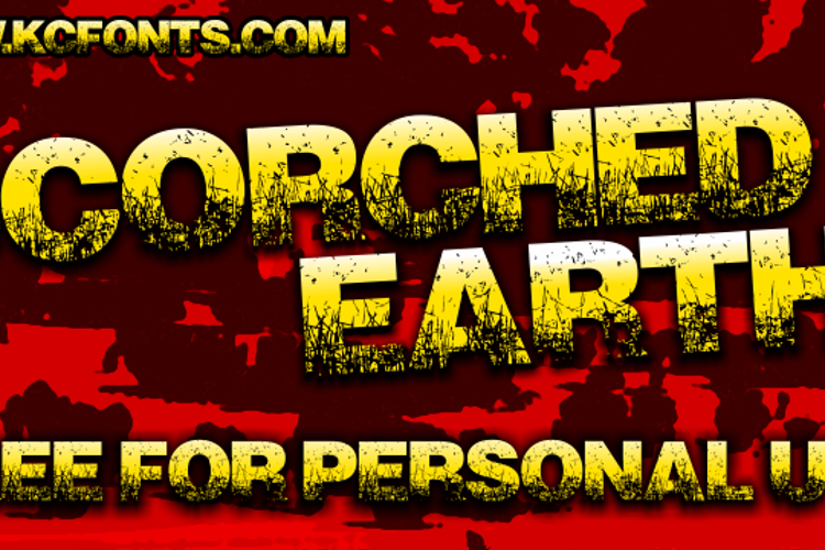 Scorched Earth Font