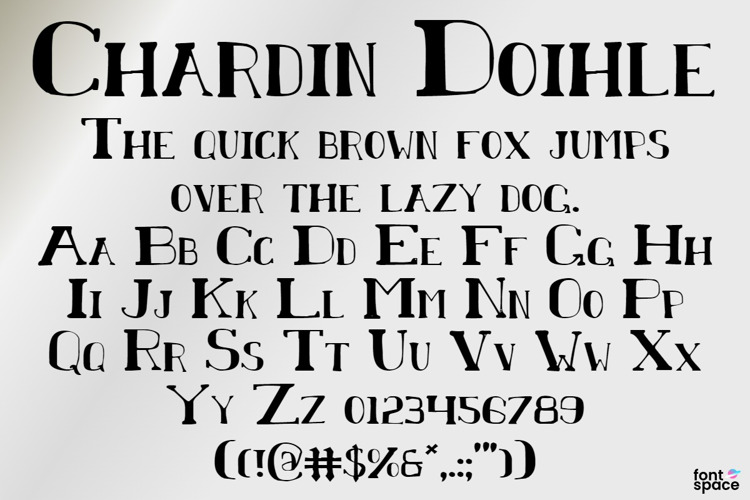 Chardin Doihle Font
