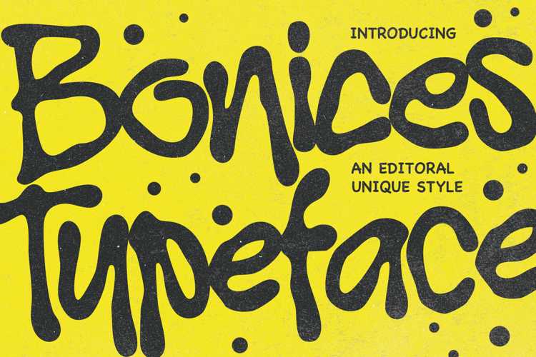 Preview of Bonices Font