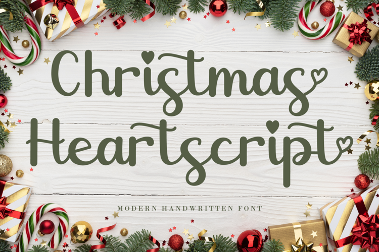 Preview of Christmas Heartscript Font