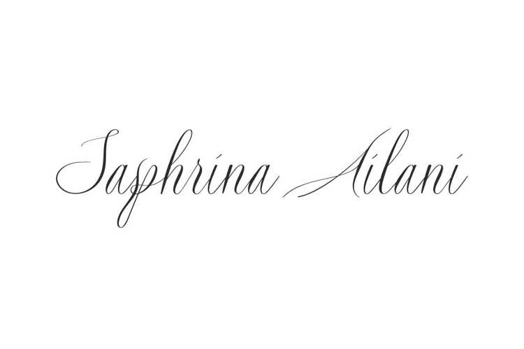 Preview of Saphrina Ailani Font