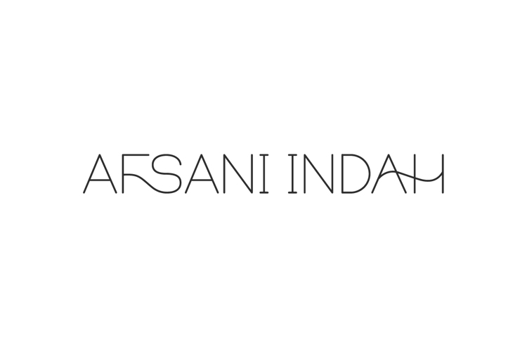 Preview of Afsani Indah Font