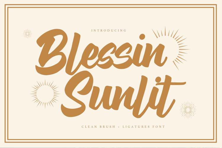 Blessin Sunlit Font