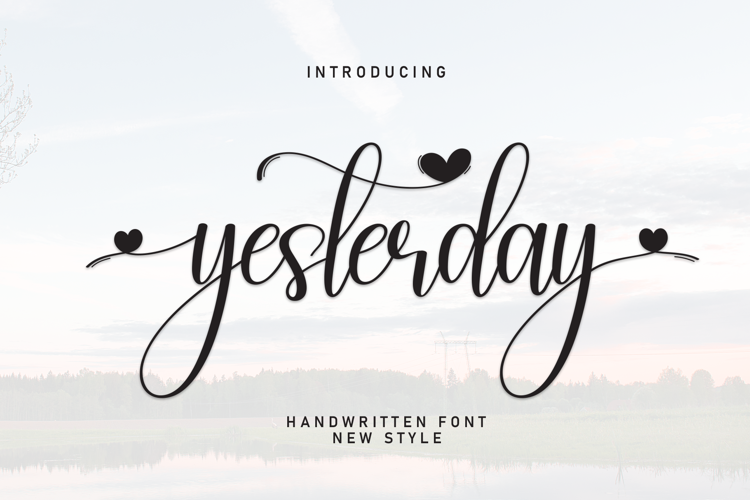 Preview of Yesterday Font