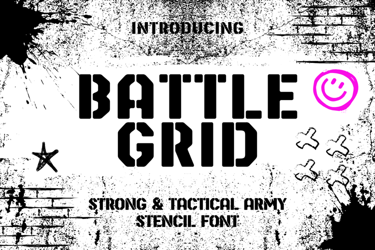 Preview of Battle Grid Font