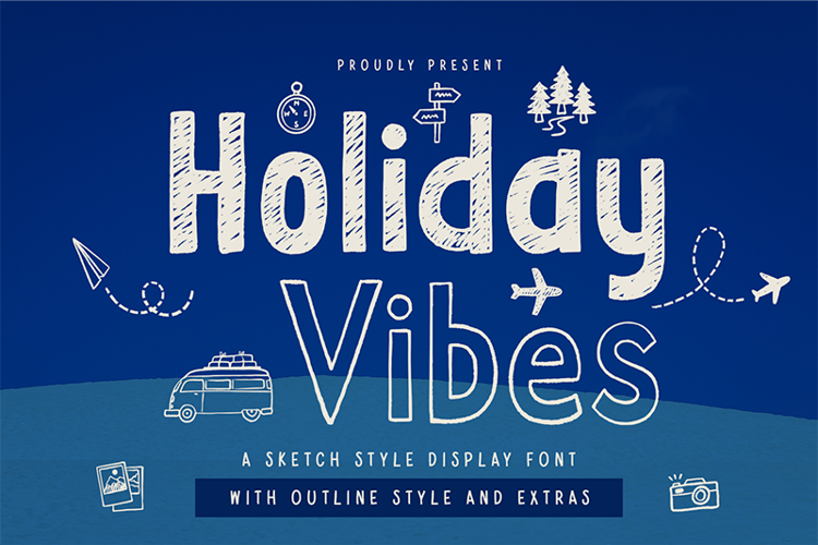 Preview of Holiday Vibes Font