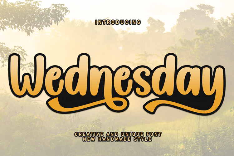 Preview of Wednesday Font