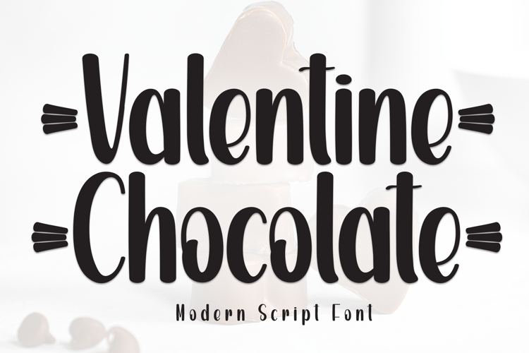Preview of Valentine Chocolate Font