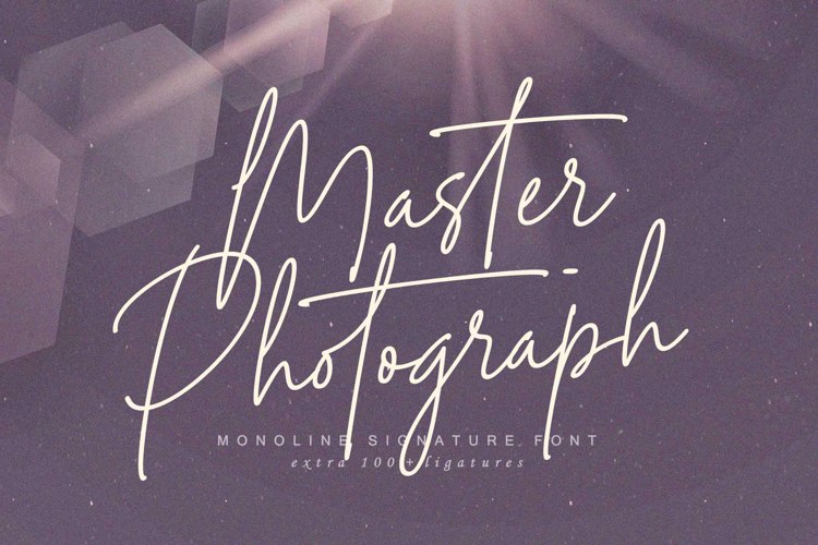 Master Photograph Font